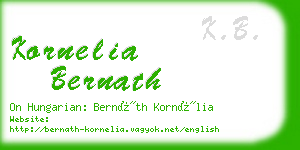 kornelia bernath business card